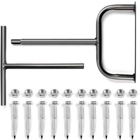 Rordigo Lawn Aeration Spikes Garden Tools Black Metal Manual Scarifier Soil Aeration Lawn