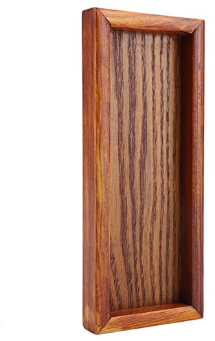 CFTGIW Charola De Madera Paracenaje Rectángulo Bandeja De Té De Madera De Mesa Para Servir Aperitivos De Almacenamiento De Alimentos Para El Hogar Del Hotel Bandejas De