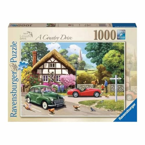 Ravensburger Leisure Days No.9 A Country Drive 1000 Piece Jigsaw Puzzles for Adults and Kids Age 12 Years Up