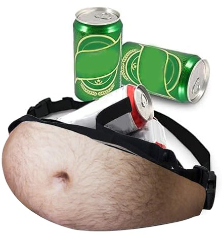 AWAVM Poche Ventre De Bière Sac Banane pour Homme Multifonctionnel Papa Drôle