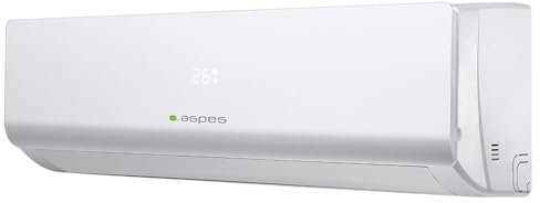 Aspes Aire Acondicionado Split, 12000 BTU AAAS1200W. Bomba de Calor, Temporizador, Clasificación Energética A++