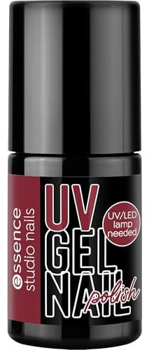 essence studio nails UV GEL NAIL polish, Nr. 07, Rot, langanhaltend, farbintensiv, vegan, ohne Mikroplastikpartikel, ohne Parfüm, ohne Parabene, 1er Pack (5ml)