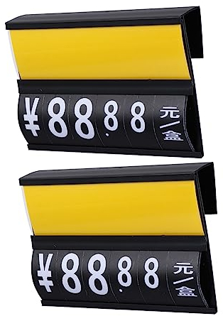 HAPINARY 2stücke Preisschild Obst Und Gemüsepreisschild Werbeetikettenständer Kombipreiskarte Supermarktversorgung Praktische Anwendung Löschbarer Display Rack