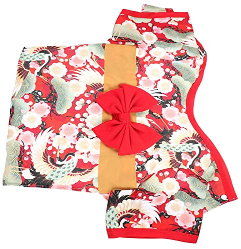 CORHAD Hundekimono Aus Japanischer Stil Für Haustierkleidung Atmungsaktiv Und Reißfest Für Besondere Anlässe Leicht Und Bequem Tragbar Für Hunde