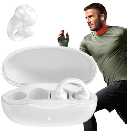 Zuasdvnk Auricolari per telefono cellulare, cuffie a mani libere senza fili | auricolari resistenti al sudore | auricolari sportivi senza fili 5.2, auricolari resistenti al sudore, cuffie impermeabili