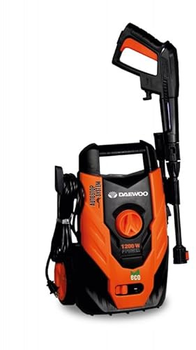 Daewoo Hidrolimpiadora Dax 100-1.200W - 100 Bar, 1.2 kW, Caudal Máximo 390 l/h, Incluye: Pistola, Lanza, Manguera y Conector Rápido 700.159