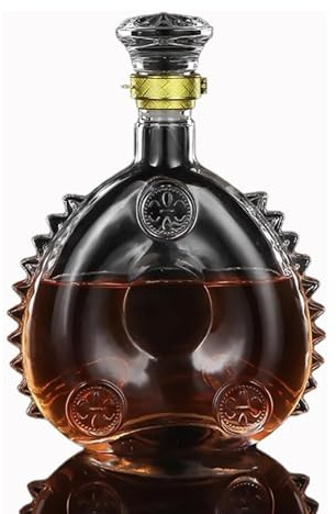 esmen 700 ml Rotwein-Dekanter, versiegelte Weinflasche aus Glas mit Deckel, Weinzubehör, Weinbelüfter aus Kristallglas für Wein, Likör, Rotwein Weinkaraffe