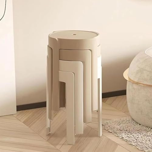 Lot de 4/8 tabourets empilables en plastique portables de 45,7 cm, tabourets gigognes idéaux pour salle de classe, bureau et petits espaces, design polyvalent et peu encombrant