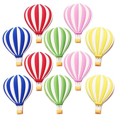 10 Stück Süße Heißluftballon Kühlschrankmagnete - Kisangel Dekorative Magnete Für Kühlschrank & Wohnzimmer