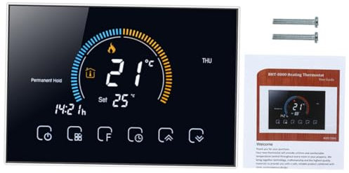 Lurrose Heimthermostat Digitalthermostat Fußbodentemperaturregler Smart-heimthermostat Mit LCD-Bildschirm Und Touch-Taste Für Zuhause Installieren Und Umschaltbar Zwischen