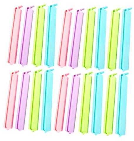 Cabilock 24 Piezas Clip para Sellado de Bolsas de Comida Plástico Resistente Cierre Hermético y Reutilizable para Snacks y Alimentos Práctico y Duradero para Uso Diario Cocina