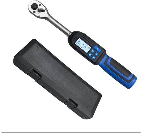 AMRTTWY Chiave A Bussola. Chiave dinamometrica digitale regolabile, utensile dinamometrico elettronico con allarme for uso industriale, attacco da 1/4 3/8 1/2 .Set Chiavi A Bussola(1.5-30N.m)