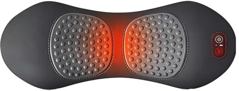 Almohada de Masaje para Soporte Lumbar - Cojín Eléctrico Terapéutico con Calor y Compresión Profunda | Almohada Calefactable Reconfortante para Silla de Ruedas Hogar Oficina Dormitorio Viajes Asiento