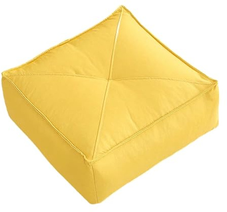 YGLEEULI Floor Cushion Futon Thick Meditation Pillow for Yoga Sofa Tea Ceremony Meditation Cushion(Yellow)