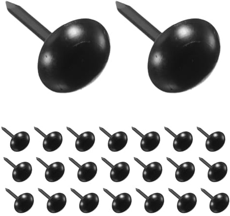 Luxshiny Clous de Tapissier Noirs 500 Pièces 13 MM X 7 MM pour Meubles Anciens et Rembourrage Décoration Vintage pour Chaises et Canapés Faciles à Poser