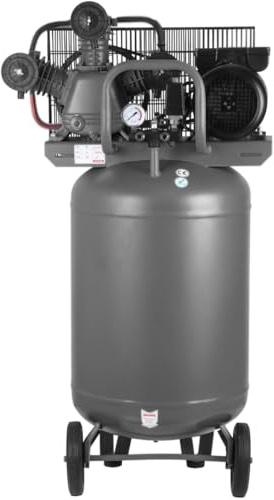 Compresor de aire VERTICAL profesional con certificado CE por correa, 100 litros 4 CV 8 Bares