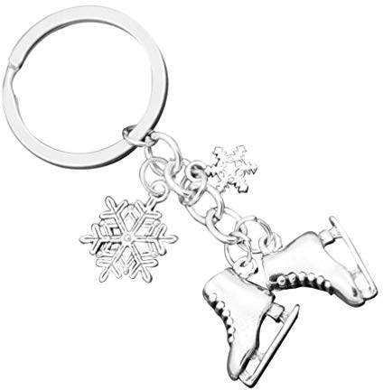 ABOOFAN Skater Schuhe Schlüsselbund Schlittschuh Schlittschuh Anhänger Team Sport Skater Schmuck Schlittschuh Liebhaber