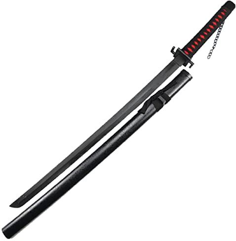 YAO DIAN Anime Katana Wooden, Couteau D'arme De Mort Simulé, Une Animation De Cos Animation, avec Une Arme De Jeu De Rôle De Gaine, Adaptée Aux Amateurs D'anime Et Aux Enfants(Size:100cm,Color:A)
