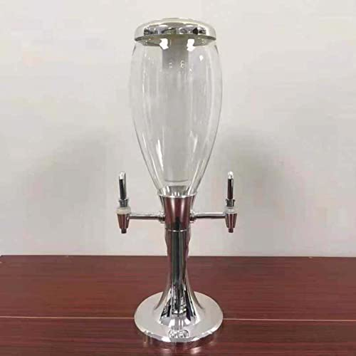 RONGJJ 3 litros Torre De Cerveza con Grifo, Gran Capacidad Dispensador De Cerveza, para Fiesta De Cocina | Barra | Fiesta En La Casa, Silver-B, 5L