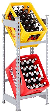 PROREGAL Getränkekistenregal Camel für 2 Kästen, HxBxT 100x40x30cm, Traglast pro Fachboden: 100 kg, Grau, Kellerregal Lagerregal Werkstattregal Garagenregal
