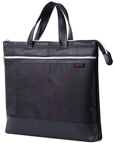 Mappe Schnellhefter Aktenordner Tragbare Dokumentbeutel Aktentasche Geschäftstabelle Office -Dokument Tasche Oxford Canvas Mit Reißverschlusshandtasche Sammelmappe (Color : B, Size : F)