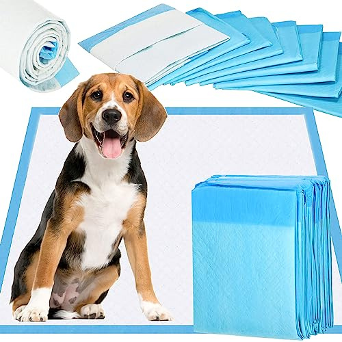 SPRINGOS hygieneunterlagen für Haustiere 100 stück welpenunterlagen 40x60 cm saugfähig einweg trainingsunterlagen für Hunde Katzen welpen trocken sicher weich auslaufschutz geruchshemmend