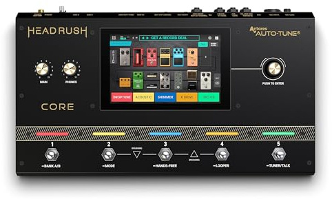 HeadRush Core - Guitar and Vocal Multi Core Effects Amp Modeling Processor with Cloning, Looper, Antares Auto-Tune, Wi-Fi, Touchscreen, and Bluetooth