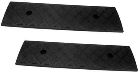 Gatuida Curb Ramp for Driveway: 2pcs Driveway Ramps Rubber Car Ramps Threshold Wheelchair for Sidewalk Low Cars Motor Loading Dock Truck Shed