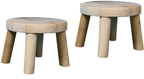 pflanzenständer2 Stück geformter Holzsockel, Innenhocker für Küchengeräte, Pflanzgefäße für Zimmerpflanzen, Blumentöpfe für Zimmerpflanzen, Holzvase, folgen Sie der Form, Büro-Thuja-Bonsai-S