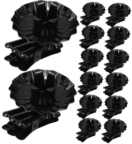 Alipis 20stücke Vintage Metal Candle Holder Clips Für Tischdeko Hochwertige Kerzenhalter Für Weihnachtsfeiern Gestaltung Und Schutz Für Möbel