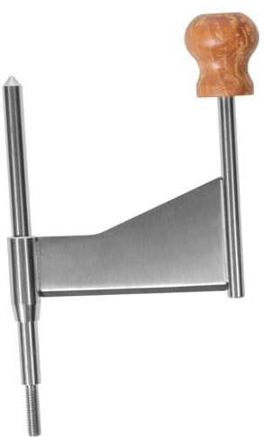 PRETYZOOM Rallador Giratorio Diseño Estable y Mango de Madera de Acero Inoxidable Manual para Cortar y Rallar Queso y Zanahorias de Queso en Cocina