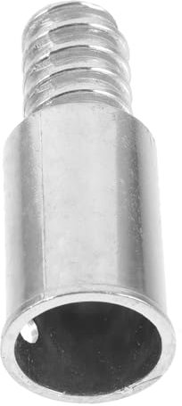 HOMOCONO Metal Threaded Tip Broom Stick Adapter Threaded Rod Connector for Cleaning Pole Replacement Silver Compatible Metal Broom Handles for Household and Commercial Use