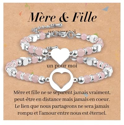 YELUWA 2/3/4/5 Pcs Sœurs Bracelet Meilleur Ami Amitié Bff Bestie Coeur/Cheval/Pissenlit Correspondant Longue Distance Promesse De Petit Doigt Bracelets Cadeau Pour Adolescentes Femmes Mère Fille
