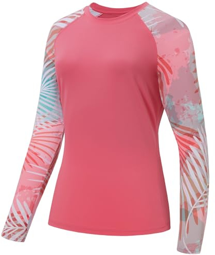 Bassdash T-Shirt de Protection Solaire UV UPF 50+ pour Femme à Manches Longues pour la pêche, la randonnée, la Performance