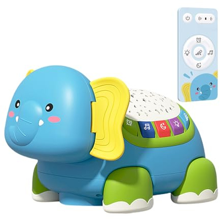 Liten elefant glidande - babyleksak | Elefantmusik krypa leksaker med sinnen interaktivt lärande spel för barns rumsutveckling motor scout-idéer för pojkar och pojkar
