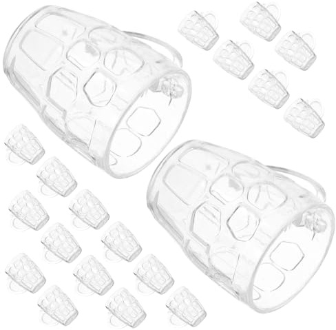 FONDOTIN 50 Piezas mini jarra de cerveza diminuto miniatura de escritorio tazas irrompible a granel pequeño mini vasos de plástico tazas pequeñas páginas Transparente Reutilizable