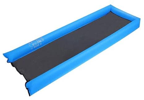 ZUNOXAZ Cama Inflable Flotante Portátil Colchoneta de Natación Multifuncional Plegable para Playa y Piscina Color Azul
