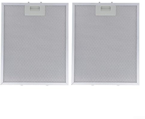 Filter till köksfläkt i aluminium - 2 st. metallnätsfilter, 30x33 cm, 5-lagers fettavskiljare