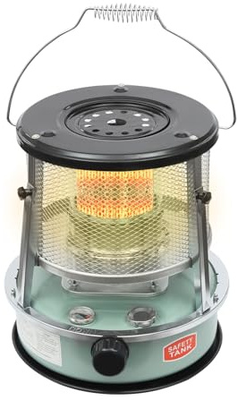 Calefactor de queroseno 2600 W 4,6 L 9000 BTU Horno de Petróleo Verde Portátil