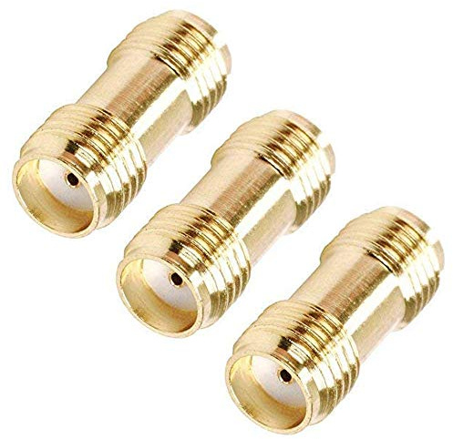 TengKo RF Koaxial Adapter Steckverbinder SMA Coax Jack Female zu Female (3er Pack)