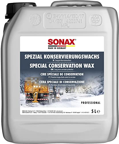 SONAX SpezialKonservierungsWachs (5 Liter) transparentes, salz- und spritzwasserfestes Sprühwachs | Art-Nr. 04855050