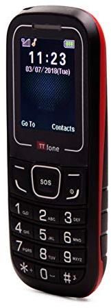 TTfone TT110 SOS Emergency Mobile Phone - Basic Simple Cheapest Senior Phone - Pay As You Go (O2),Blue,TT110