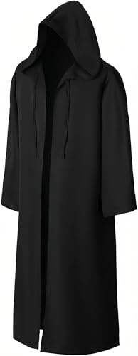 EONPOW Umhang mit Kapuze Halloween Umhang Vampir Cosplay Cape Kostüm für Erwachsene