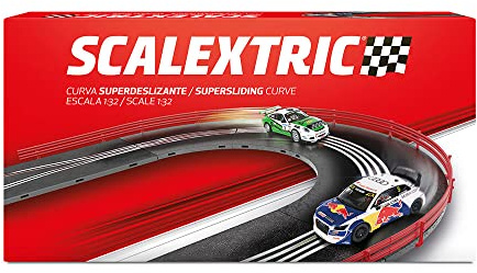 Scalextric – Accesorios y Extensiones Circuitos de Carreras ORIGINAL escala 1:32 (Curva Chicane Deslizante)