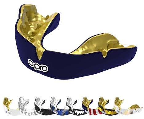 OPRO Instant Custom-Fit Mouthguard - Dentist Level Gum Shield Adult and Kids - OPRO Mouth Guard Boxing and MMA, Self-Fit Gum Shield Rugby and Hockey - Maximum Protection with Dental Warranty