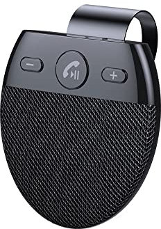 TOTMOX Kit de Haut-parleurs Bluetooth sans Fil pour Voiture, Haut-Parleur Mains Libres Automatique Prend en Charge Les émissions vocales Multiples Siri Voice et la Connexion à Deux téléphones