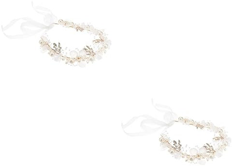 FRCOLOR 2 Stücke Luxuriöse Braut Stirnband Für Hochzeit Party Braut Haarband Kopfschmuck Hochzeit Stirnband Mädchen Haar Zubehör