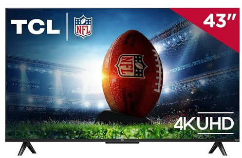 TCL 43S451 43 Class 4 Series 4K UHD HDR LED Smart Roku TV Works with Siri, Alexa, and Hey Google (Renewed)