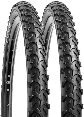 YunSCM 2PCS Faltbarer 24 Zoll Reifen 24x1.95 Mantel Plus 2PCS 24 Zoll Schlauch AV32mm Ventil kompatibel Stadtfahrzeuge, Straßenfah, Mountainbike 24x1.90 24x1.95 24x2.0 Fahrradreifen und Schlauch
