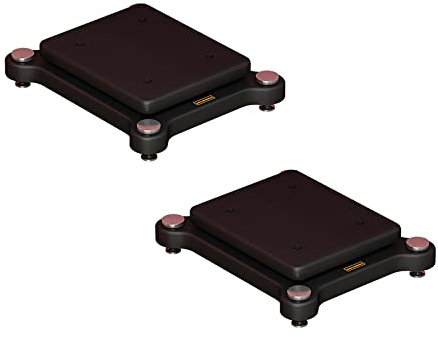 Pieds d'Enceintes Supports d'enceintes universels, peuvent contenir des haut-parleurs satellites et d'étagère jusqu'à 220 lb (100 kg), pour le son surround et les haut-parleurs d'étagère, assemblage